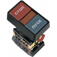 Кнопка управления "Пуск-Стоп" PPBB-30 N с лампой 240В BBD21-PPBB-K51 IEK