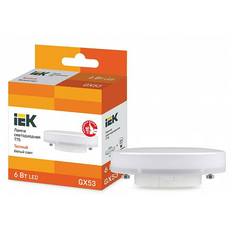 Лампа светодиодная 6,0Вт GX53 T75 3000К 540Лм матовая 230В таблетка ECO LLE-T80-6-230-30-GX53 IEK