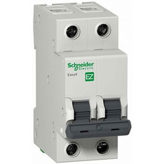 Автоматический выключатель модульный Schneider Electric EASY9 двухполюсный 2п 10А C 4,5кA AC (перемен.) (EZ9F34210)