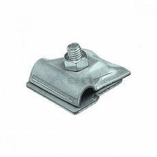 Держатель проводника круглого 6-10 мм для фальца 0.7-3 мм, оцинк. 91092 EZETEK