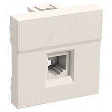 Розетка телефонная RJ11 2 модуля РКФ-20-00 ПРАЙМЕР (CKK-40D-RT2-K01) ИЭК