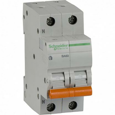 Автоматический выключатель модульный Schneider Electric ВА63 1п+N 40А C 4,5кA (11217)