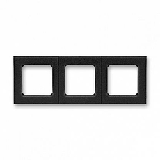 Рамка 3 поста Levit антрацит / дымчатый чёрный 2CHH015030A6063 ABB