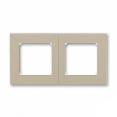 Рамка 2 поста Levit кофе макиато / белый 2CHH015020A6018 ABB