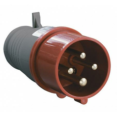 Вилка 014 3Р+РЕ 16А 380В переносная IP44 (PSR02-016-4) IEK