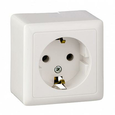 Розетка с заземлением (250В,16А) открытой установки ПИ16-133 /RA16-133-B Wessen ХИТ Schneider Electric