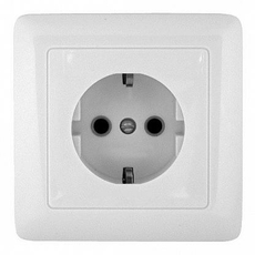 Розетка с заземлением скрытой установки РС16-134/RS16-134-B Wessen ХИТ Schneider Electric