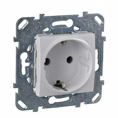 Розетка Unica скрытой установки с заземлением 16А механизм белый MGU5.036.18ZD Schneider Electric