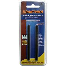 Нож для рубанка 82 ммх5,5 мм, твердосплавный, (2 шт) ПРАКТИКА 037-411