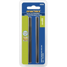 Нож для рубанка 110 мм х 5,5 мм, быстрорежущая сталь (HSS), (2 шт) для рубанков 110 мм (Elitech и др.) 791-639 ПРАКТИКА