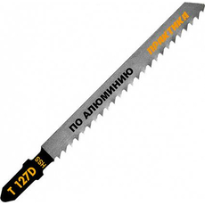 Пилки для лобзика по алюминию тип T127D 100х75 мм, быстрый рез, HSS (2шт.) ПРАКТИКА 034-502