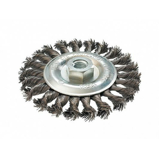 Кордщетка для УШМ 125 мм; М14 радиальная витая ПРАКТИКА 242-656