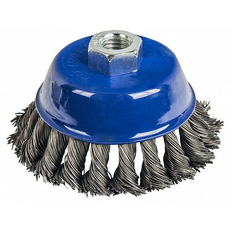 Кордщетка для УШМ 90 мм; М14 чашеобразная витая ПРАКТИКА 032-478