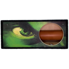 Короб под сабвуфер 12" (70 л, на трубе с окрасом) Желток