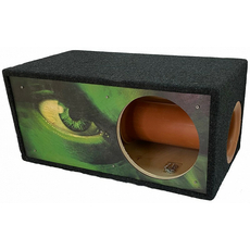 Короб под сабвуфер 12" (70 л, на трубе с окрасом) Желток