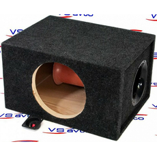 Короб под сабвуфер 12" (60 л, на трубе 160 мм х 430 мм, двойная стенка)