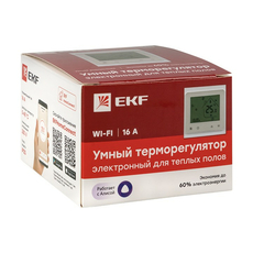 Термостат умный для теплых полов электронный 16A 230В Wi-Fi Connect ett-4 EKF