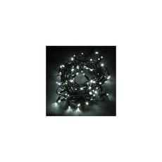 Гирлянда Нить 10м+1,5м 100LED, холодный свет 5000К, эффект стробов, черный шнур IP65 CL34 32973 Feron