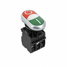 Кнопка управления красно-зеленая "Пуск-Стоп" с подсветкой NO+NC la32hnd EKF