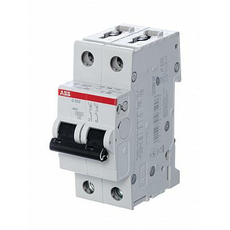 Автоматический выключатель модульный ABB S202 2п двухполюсный 40А C 6кA AC/DC (перемен./постоян.) (2CDS252001R0404)