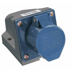 Розетка 123 стационарная 2Р+РЕ 32 А 220В IP44 (PSR11-032-3) IEK