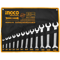 Набор ключей рожковых 6-32 мм (12шт; в тканевой сумке) INGCO INDUSTRIAL HKSPA2142