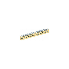 Шина "PEN" (земля-ноль) 14 отверстий 8х12 мм без изолятора, крепеж по центру YNN20-14-100 IEK