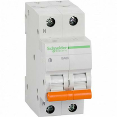 Автоматический выключатель модульный Schneider Electric ВА63 1п+N 32А C 4,5кA (11216)