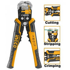 Инструмент для снятия изоляции 3 в 1 (обжим, зачистка, резка) INGCO INDUSTRIAL HWSP102418
