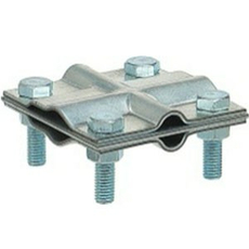 Зажим заземления стержень - полоса/пруток крестообразный, оцинк. 90540 EZETEK