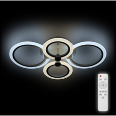 Люстра светодиодная потолочная CHL-52018/86W ROLO диммируемая с пультом дистанционного управления, 86Вт 52018 4 REV Ritter 2700/4200/6400 К