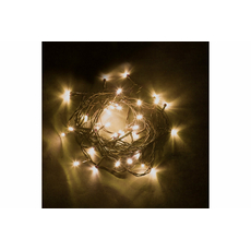 Гирлянда Нить 4м+1,5м 40LED, теплый свет 2700К, контроллер, зеленый шнур IP20 CL03 32290 Feron