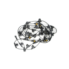 Гирлянда светодиодная Нить 10 м + 1,5м шнур, 40 патронов E27, шаг 25 см, черный провод Belt-Light UDL-K110 40/E27/10M IP65 Black UL-00006440 Uniel