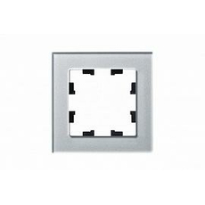 Рамка для розеток и выключателей 1 пост Atlasdesign Nature стекло алюминий ATN320301 Schneider Electric