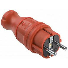 Вилка прямая ВБп3-1-0м IP44 ОМЕГА красная PKR01-016-2-K04 IEK