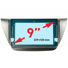 Рамка для MITSUBISHI Lancer 9 2003-2007 с переносом управления кондиционером, 9" Incar RMS-FC461