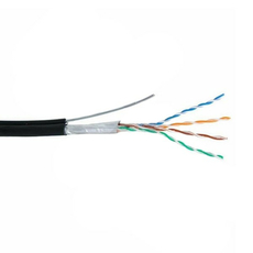 Кабель DIVISAT FTP 4PR 24AWG Cu CAT 5e, OUTDOOR +ТРОС (0,48) 305м