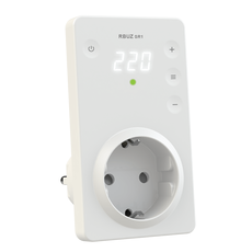 Реле контроля напряжения однофазное, установка в розетку,16А, RBUZ SR-1