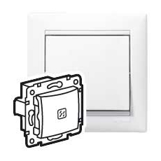 Выключатель одноклавишный Valena скрытой установки IP20 с подсветкой белый 694261 Legrand