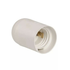 Патрон для ламп пластиковый Е27 подвесной термостойкий пластик белый 24624 4 REV