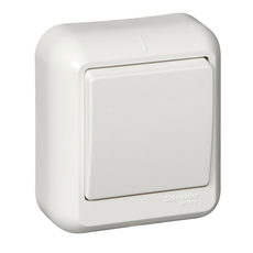 Выключатель одноклавишный открытой установки А16-051М-б/A16-051M-B Wessen ПРИМА Schneider Electric