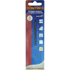 Сверло по кафелю/стеклу 3х60 мм Квадро "Эксперт" ПРАКТИКА 036-452