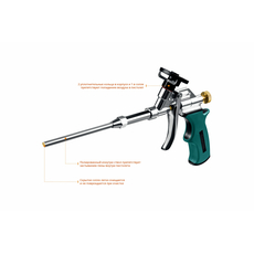 Пистолет "PROKraft" для монтажной пены, тефлоновое покрытие, 0685_z04 KRAFTOOL