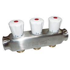 Коллектор Квартирный ВР 1"х 4 контура НР 3/4" евроконус 8114 SANEXT