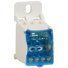 IEK Распределительный блок на DIN-рейку РБД-80А (RBD-80) (6шт)