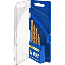 Набор сверл по металлу "Профи", нитрид титана, 5 шт 2,3,4,5,6 мм, ПРО кассета ПРАКТИКА 640-247