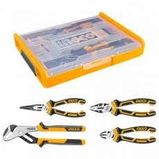 Набор шарнирно-губцевого инструмента (4шт) в кейсе INGCO HKTV01P042