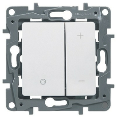 Legrand ETIKA Диммер нажимной 400Вт белый