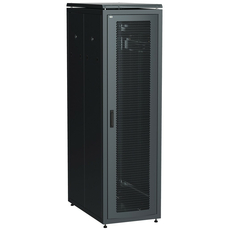 ITK Шкаф сетевой 19дюйм LINEA N 42U 600х1000 мм перфные двери черный
