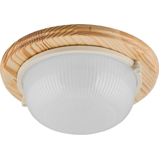 Светильник НБО-03-60-011 Е27 круг дерево клен IP54 FERON